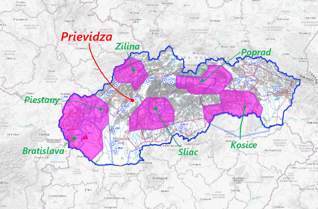 Slovakia Airspaces Overview