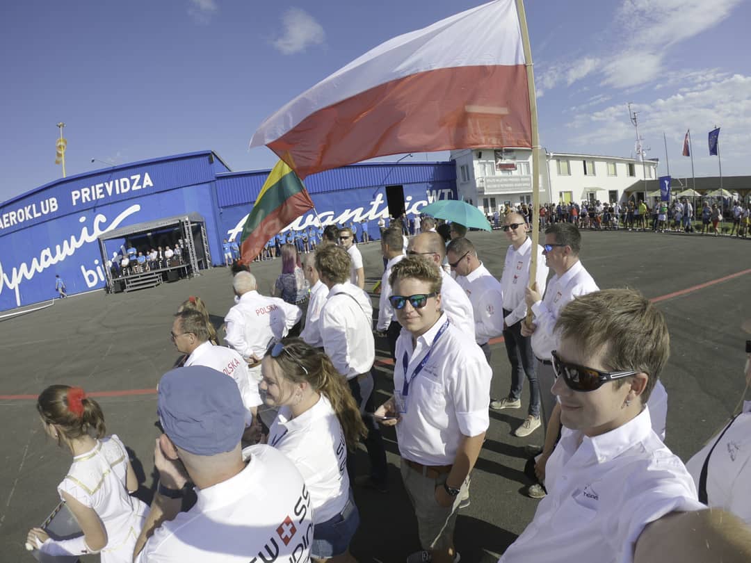 Opening Ceremony for the 20th European Gliding Championship in Prievidza Slowakia